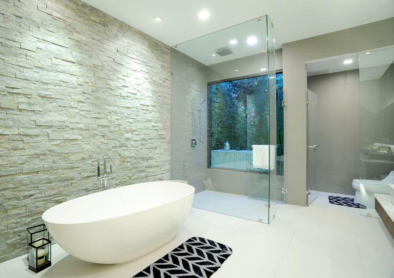 Luxurious Bath with Natural Stone